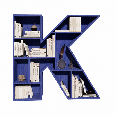 Letter Wall Cabinet Bookcase