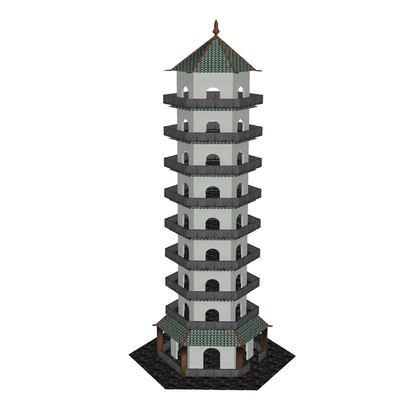 Chinese Ancient Pagoda and Ancient Architecture