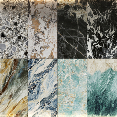 Affordable Luxury Style Marble Rock Slab Tile