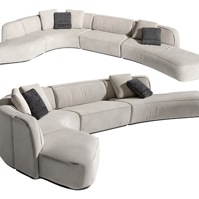 Curved Sofa Multiplayer Sofa