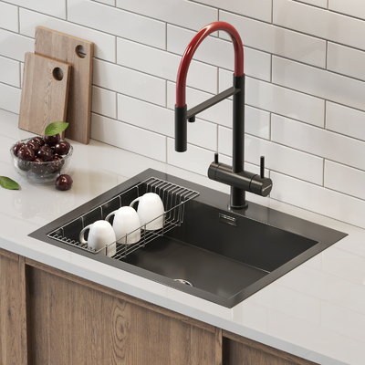 Stainless steel sink vegetable basin under counter basin faucet