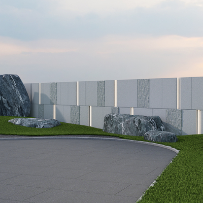 Courtyard Wall Landscape Stone