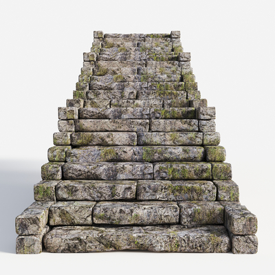 Old Slab Steps Country Stone Steps Old Strip Stone Block Stone