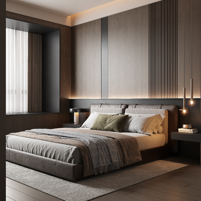 Minotti Bedroom Double Bed