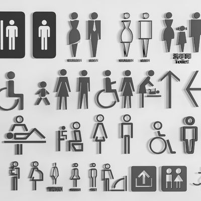 Toilet Signs Toilet Signs Toilet Guide Signs