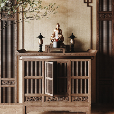 Chinese-style Shrine Altar Table Fragrant Table Side Cabinet