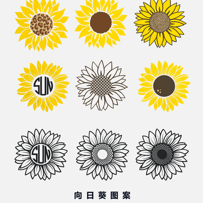 Sunflower sunflower cartoon hand-drawn illustration