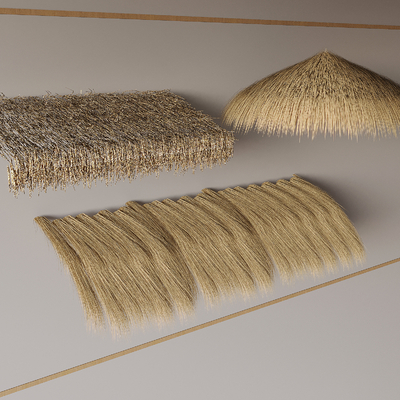 Chinese-style thatched awning straw shed grass bandage