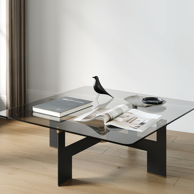 Minotti glass coffee table