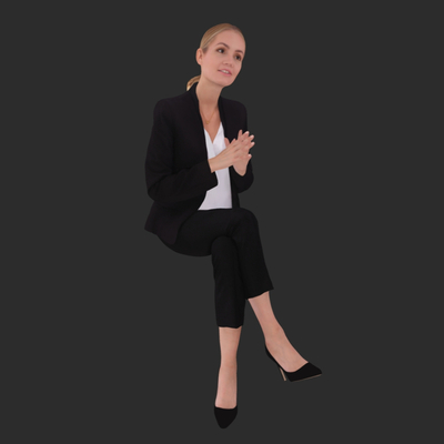 Sitting posture lady talking posture workplace lady