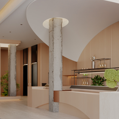 Modern Hotel Front Desk