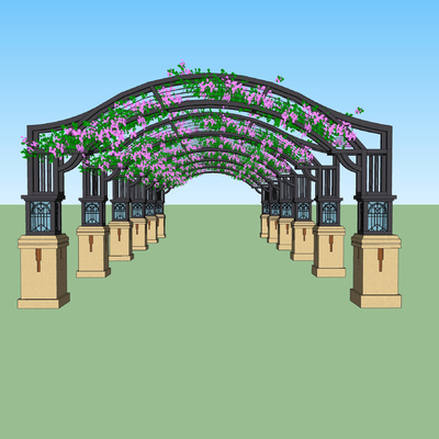 Structure, gallery, pavilion, flower stand