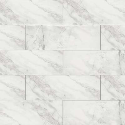 White marble long brick strip brick kitchen brick