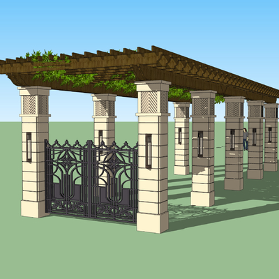 porch frame pavilion flower stand