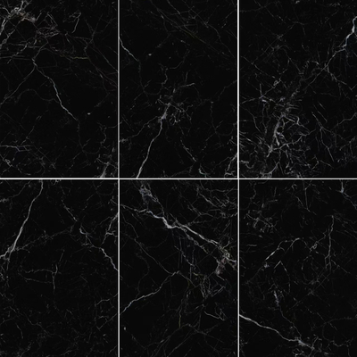 Seamless black and white marble long brick