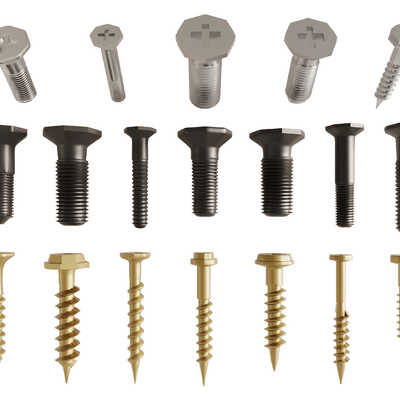 Self-tapping flat head screws