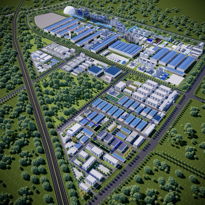 Bird's-eye view planning of chemical plant