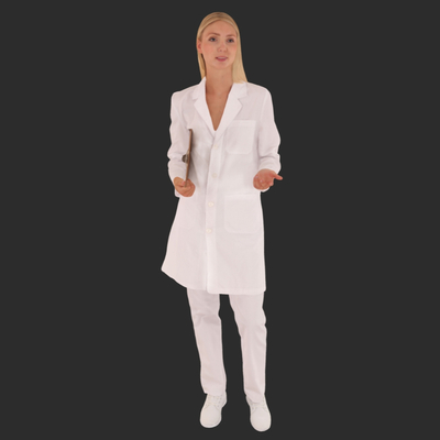 Modern standing posture lady talking posture workplace women