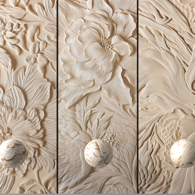 Modern sandstone relief stone carvings