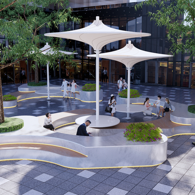 Modern Commercial Landscape Leisure Square