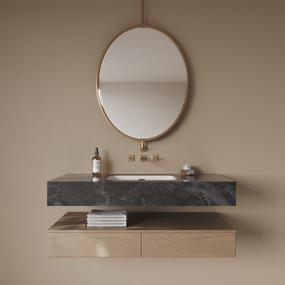 Washstand mirror