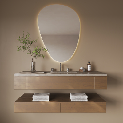 Washstand mirror