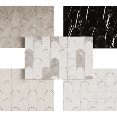 Modern Feather Pattern Tile Floor Tile