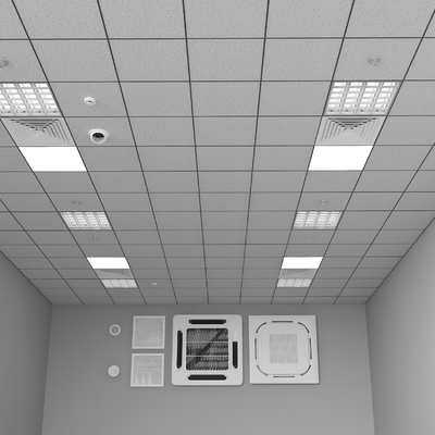 Mineral wool board ceiling integrated ceiling