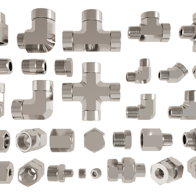 Industrial air pipe elbow tee