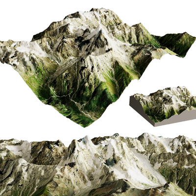 mountains peaks mountains micro-topography