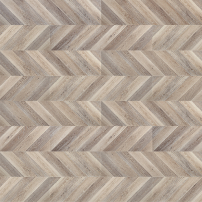 Grey fishbone wood floor