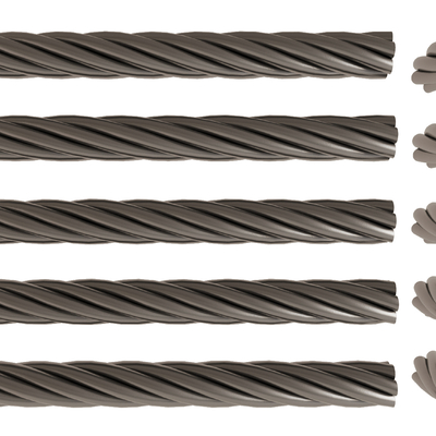 Steel wire rope reinforcement