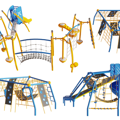 Climbing frame Climbing net slide