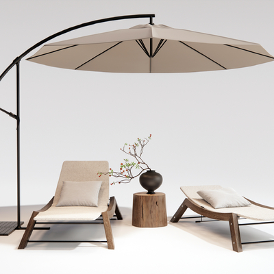 Modern Outdoor Recliner Parasol