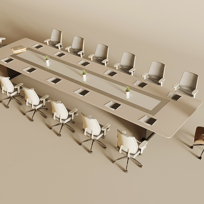 Modern Conference Table and Chair