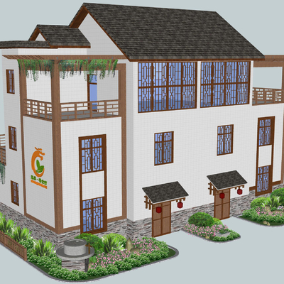 New Chinese Homestay Residence Yard