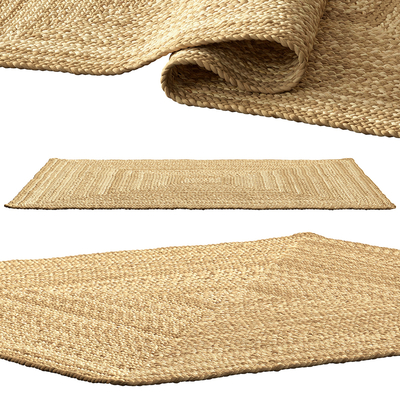 Quiet wind bamboo mat woven carpet