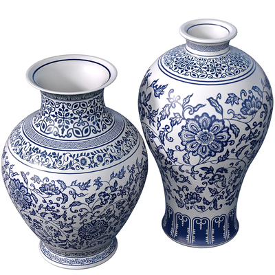 Neo-Chinese Style Porcelain Vessel and Utensil Blue and White Porcelain