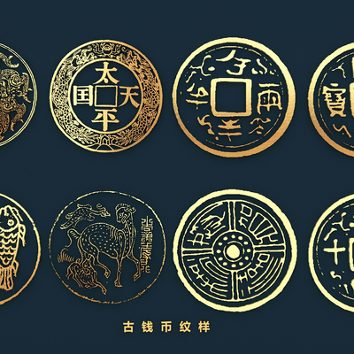 Ancient Coin Copper Coin Icon Graphics