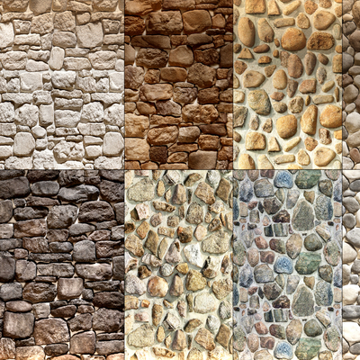 Cultural stone wall face brick wall stone base