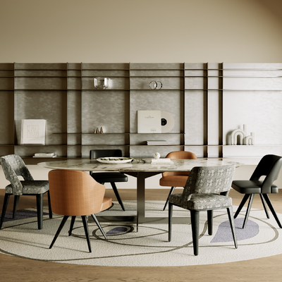 Minotti Dining Table and Chair