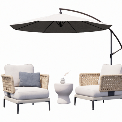 Minotti outdoor rattan chair Lounge Chair