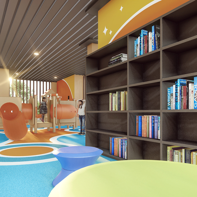 Kindergarten reading area