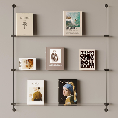 Storage Shelf Wall-Mounted Bookshelf