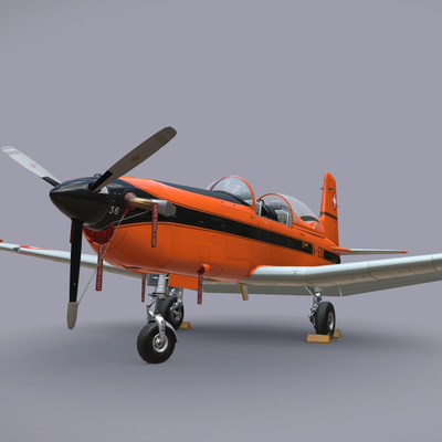 Propeller aircraft private jet trainer