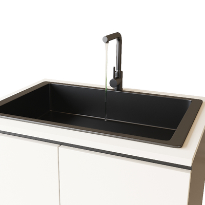 Vegetable basin sink single tank