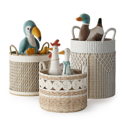 Storage Basket Bamboo Basket Storage Basket Doll