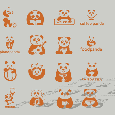 Panda Coffee Diet Life Avatar Cute Cartoon Wall Stickers