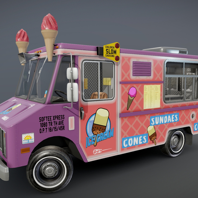 Ice Cream Car Cold Drink Car Dining Car