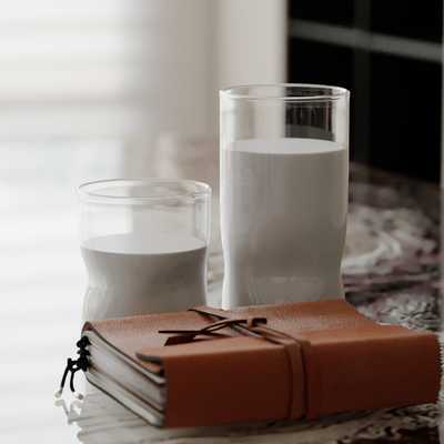 Milk Book Milk Cup Water Cup Notebook